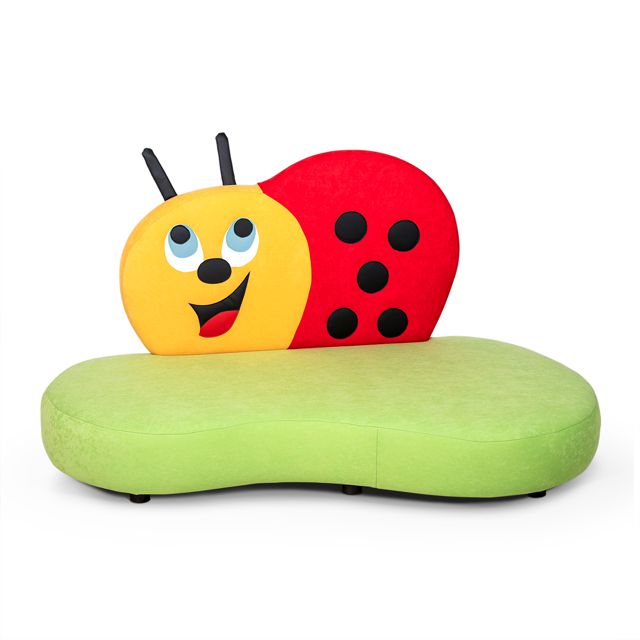 Motivsofa Glückskäfer, SH 22 cm, 3 Bezug-Varianten